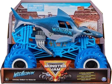 Pojazd terenowy Spin Master Monster Jam Megalodon niebieski 1:24