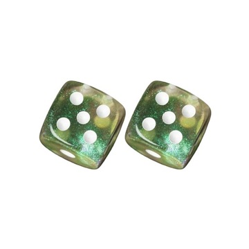 ZESTAW 2 KOSTEK K6 RPG KOŚĆ SZEŚCIOŚCIENNA MGIELNY GAJ 1,6 CM
