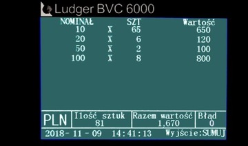 Счетчик банкнот Ludger BVC 6000 (СНГ)