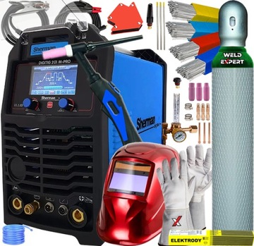 SPAWARKA INWERTEROWA SHERMAN DIGITIG 201 M-PRO AC/DC TIG HF PULS 4T 200A
