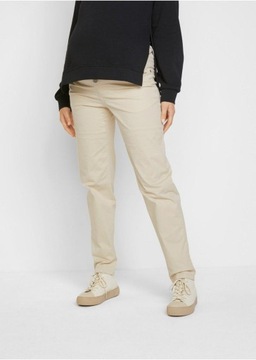 BONPRIX _SM 8DH SPODNIE CIĄŻOWE BEŻOWE _/ 48