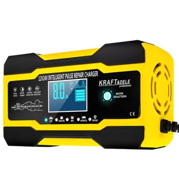 PROSTOWNIK DO AKUMULATORÓW 12V 24V 10A Moc maksymalna: 200W 4 TRYBY PRACY