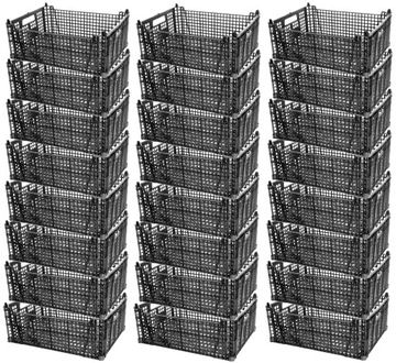 24 sztuki SKRZYNKA POJEMNIK PLASTIKOWY KOSZYK CASI