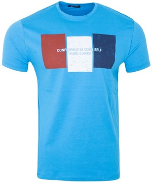 Koszulka męska T- SHIRT NIEBIESKA XXL