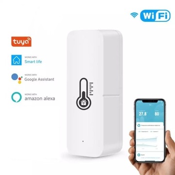 TERMOMETR HIGROMETR CZUJNIK WILGOTNOŚCI WIFI TUYA SMART LIFE