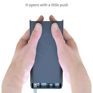 PowerBank 12x 18650 USB C Micro Выдвижной футляр