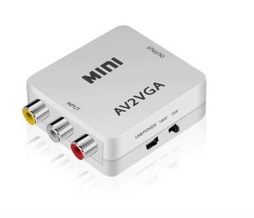 Конвертер изображения и звука из адаптера конвертера AV в VGA
