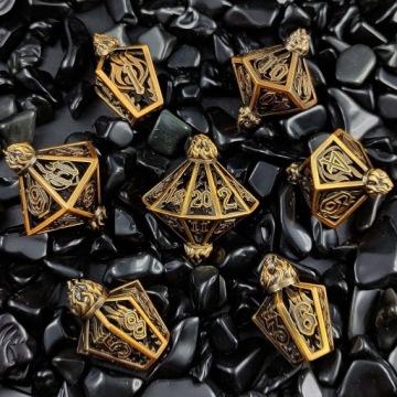 НАБОР МОЛОТОВА ИЗ 7 МЕТАЛЛИЧЕСКИХ КУБИКОВ ДЛЯ РПГ