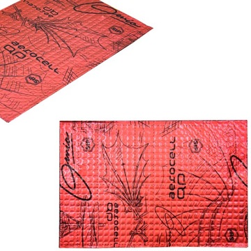 Бутиловый звукоизоляционный коврик с гранулами Aerocell Genio, водостойкий и клейкий.