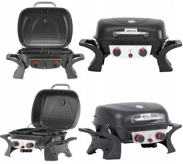 GRILL GAZOWY PRZENOŚNY YAKE 2 PALNIKI 5KW YAKE YG-20005