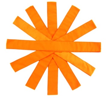 ZESTAW 6 szt SZARF SZKOLNYCH POMARAŃCZOWY
