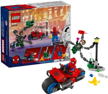 LEGO MARVEL 76275 SUPER HEROES SPIDER-MAN VS DOC OCK POŚCIG NA MOTOCYKLU
