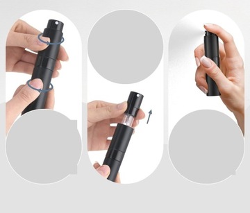 4x Atomizer Podróżny na Perfumy 5ml Butelka do Perfum Fiolka z Rozpylaczem