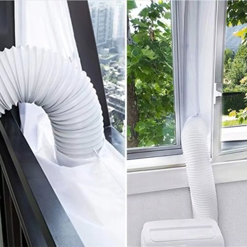 УПЛОТНИТЕЛЬ ОКНА ДЛЯ ТРУБЫ ПЕРЕНОСНОГО КОНДИЦИОНЕРА, РУКАВ 4М