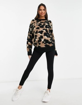 DAMSKI SWETER CIĄŻOWY WZORZYSTY KLASYCZNY M 1XMG