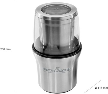 КОФЕМОЛКА ДЛЯ СЕМЯН, ОРЕХОВ, СПЕЦИЙ, ЗЕЛЕНИ, НЕМЕЦКАЯ МОЛОТКА