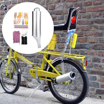 Звуковая система выхлопа Мотоцикл Спицевая труба Круглый глушитель