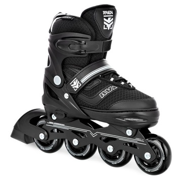 Роликовые коньки 2в1 регулируемые RAVEN Drill черные 38-41