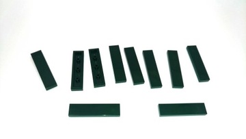185l. LEGO 2431 1x4 - zielone dark green -10 sztuk