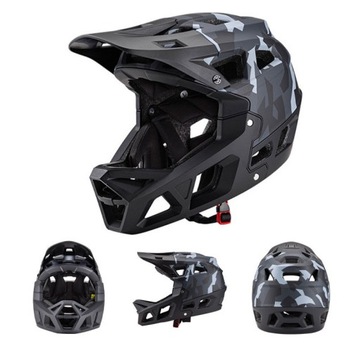 KASK ROWEROWY KASK NA ROWER GÓRSKI KASK PEŁNOTWARZOWY