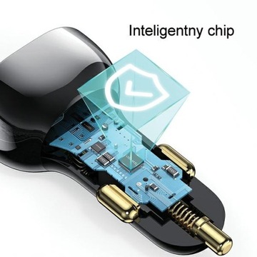 USAMS лад. один. C37 1xUSB+1xUSB-C 60 Вт + освещение 30 Вт PD+QC Кабель быстрой зарядки