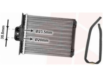 RADIÁTOR 37006217 VAN UZEL OPEL VECTRA