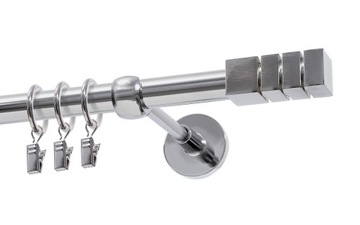 Karnisz pojedynczy Ø19 mm chrom 520 cm