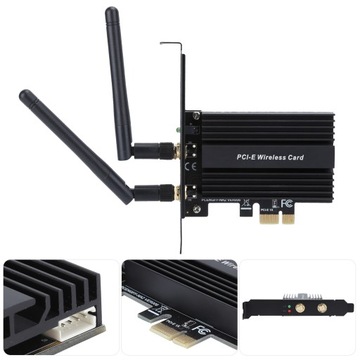 Карта PCI Express WiFi 6 3000 Мбит/с для Intel