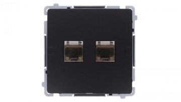 Simon Basic Gniazdo komputerowe RJ45, kat. 6, podwójne ekranowane z