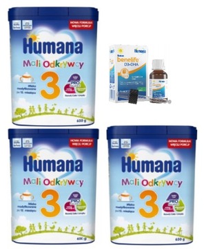 HUMANA 3 MLEKO NASTĘPNE PO 12M+ 3x650g 3PAK