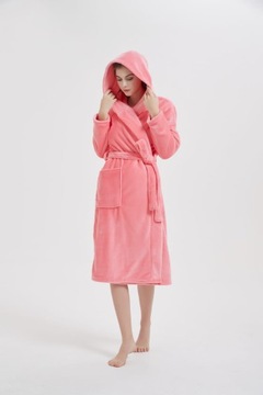 БАННЫЙ ХАЛАТ ИЗ МИКРОФИБРЫ АРБУЗ С КАПЮШОНОМ 2XL/3XL CARLO