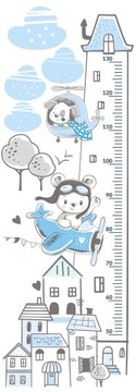 Miarka wzrostu naklejki na ścianę dla dzieci