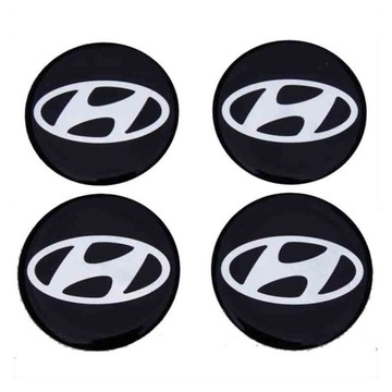 Emblemat 70mm Hyundai na kołpak 7cm