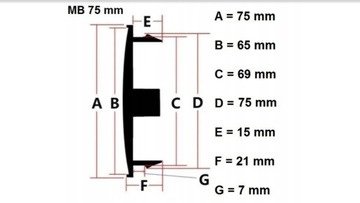 КРЫШКИ, НАКЛАДКИ, КОЛПАКИ MERCEDES, 75MM, комплект из 4 шт.