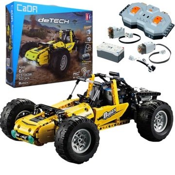 CADA KLOCKI SAMOCHÓD ZDALNIE STEROWANY DUŻY CRAWLER RC + LED