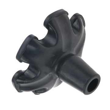 Самостоятельные 3/4 нескользящие трости с костылями, резиновый наконечник, черные