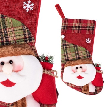 РОЖДЕСТВЕНСКИЙ НОСОК ДЛЯ ПОДАРКОВ САНТЫ