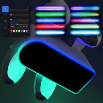 Зарядная станция Контроллер PlayStation 5 Зарядное устройство Белые светодиодные световые эффекты