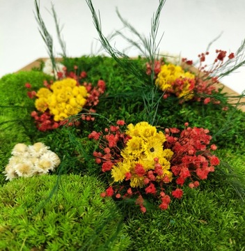 ВЕСЕННЕЕ УКРАШЕНИЕ СТАБИЛИЗИРОВАННЫМИ РАСТЕНИЯМИ И МХОМ