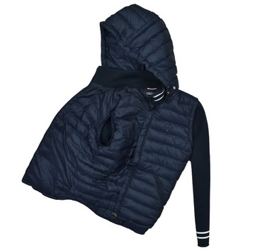 TOMMY HILFIGER 2 w 1 Ocieplana Puchem Kurtka Damska M