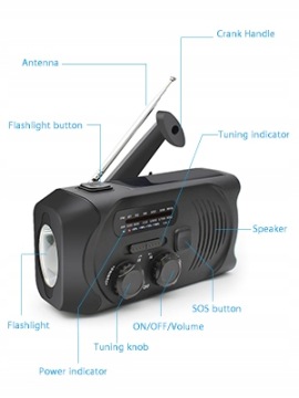 СОЛНЕЧНЫЙ РАДИО ЗАВОД СВЕТОДИОДНЫЙ POWERBANK 2000МАч ЧЕРНЫЙ