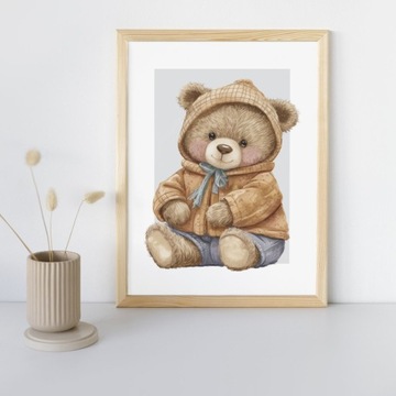 КАРТИНКИ ДЛЯ ДЕТСКОЙ КОМНАТЫ ПОСКАТЫ ДЛЯ МАЛЬЧИКА НАБОР ТЕДДИ ПОСТЕРОВ 3Х