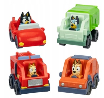 Mini autko Bluey Mini Racers Kabriolet Czerwony