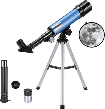 Teleskop Astronomiczny 50/360mm Zoom x90 + Statyw