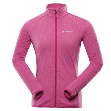 ALPINE PRO Bluza damska sportowa turystyczna Nolla różowy r.S