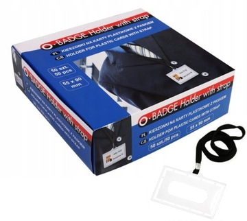 ID-держатель со шнурком 90х56 мм черный