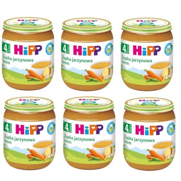 HiPP BIO Zupka jarzynowa krem po 4 miesiącu 6x125g