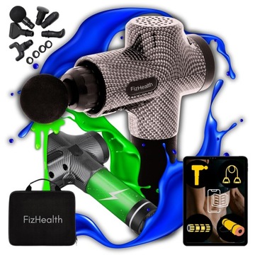 Pistolet Do Masażu Masażer Do Pleców Ciała Szyi Karku Uniwersalny + E-Book