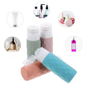 НАБОР СИЛИКОНОВЫХ БУТЫЛОК ДЛЯ ПУТЕШЕСТВИЙ ШАМПУНЬ 100 МЛ