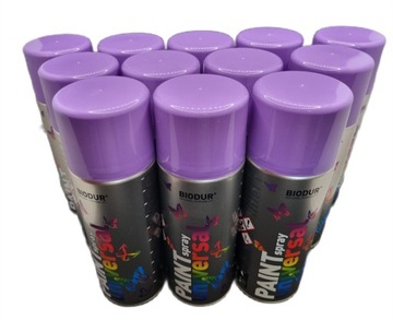 Spray farba FIOLETOWY RAL 4005 - 400 ml zestaw 12 sztuk